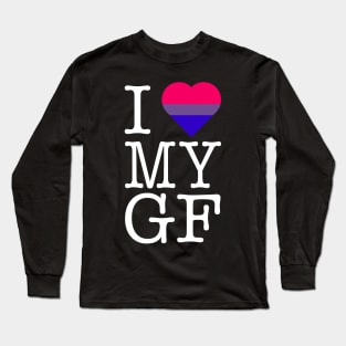 I love my gf lesbian heart Long Sleeve T-Shirt